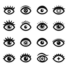 Set of Eye icons