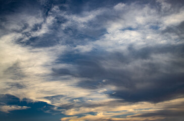 sunset clouds in the sky