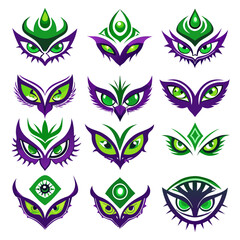 Set of Eye icons