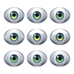Set of Eye icons