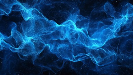 Obraz premium Abstract swirling blue energy