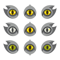 Set of Eye icons