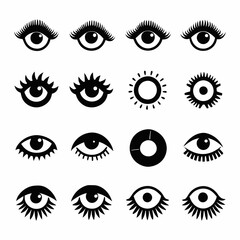 Set of Eye icons