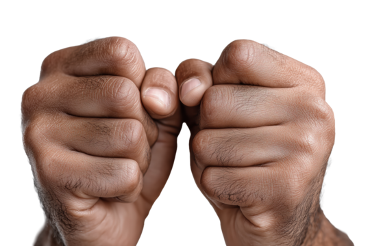 Männerfaust in verschiedenen Positionen PNG mit transparentem Hintergrund

