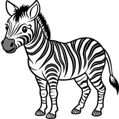 Obraz premium Zebra Line Art
