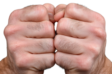 Männerfaust in verschiedenen Positionen PNG mit transparentem Hintergrund

