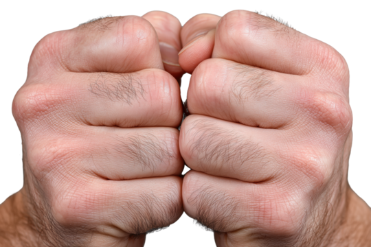 Männerfaust in verschiedenen Positionen PNG mit transparentem Hintergrund

