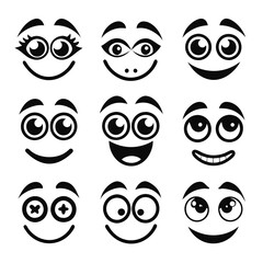 Set of Eye icons