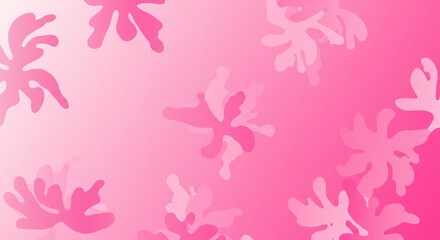 Abstract Pink Floral Pattern Background Soft Gradient Feminine Design Decorative Texture