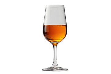 A glass of amber liquid on a black background perfect for beverage alcohol and drink photogr