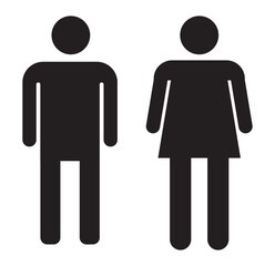 man and woman icon .