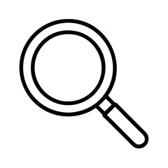 Magnifying glass icon search tool find zoom investigation discovery exploration research analysis symbol