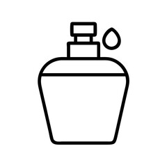 Liquid soap dispenser bottle vector illustration for hygiene and personal care products design