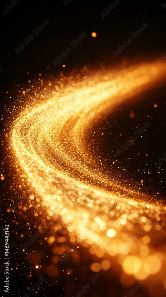 Poster glowing round illuminated lines with motion blur represent futuristic speed connectivity and infinit