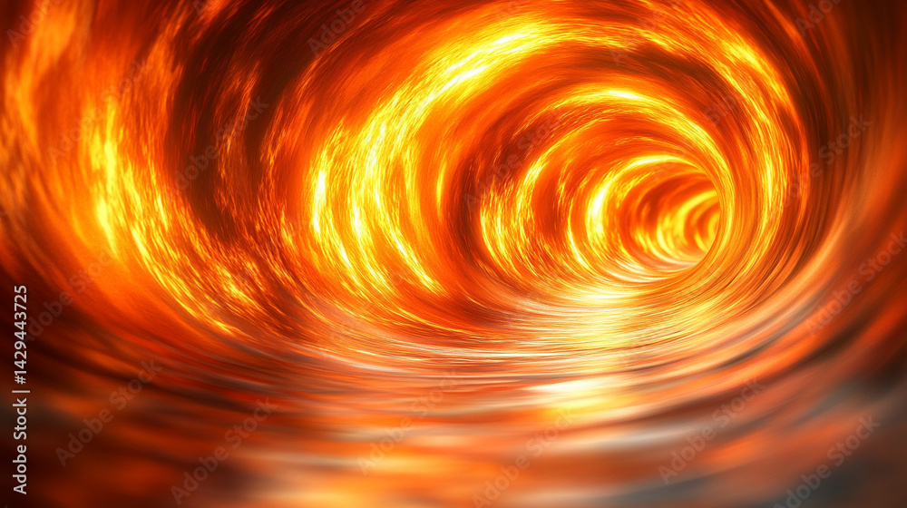 Poster glowing round illuminated lines with motion blur represent futuristic speed connectivity and infinit