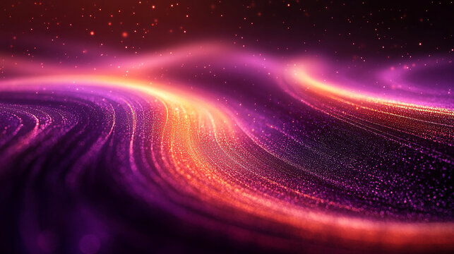 Glowing round illuminated lines with motion blur represent futuristic speed connectivity and infinite energy in a 360-degree panoramic view symbolizing seamless technology and limitless flow

