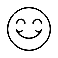 Obraz premium Find simple happy face emoji icon vector illustration for social media and designs use