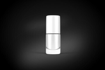 3D illustration. Nail polish bottle isolated