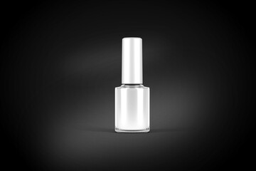 3D illustration. Nail polish bottle isolated