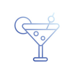 Coctail icon vector stock illustration