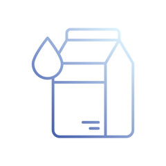 Milk icon vector stock illustration