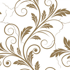 Obraz premium 1x1 A seamless Vector style, Antique Ornamental Scrolls