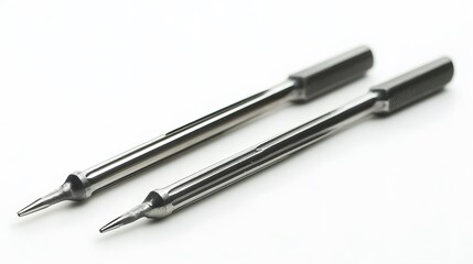 Precision metal tools with white background. (1)