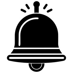 Minimal Fire Alarm Silhouette Icon