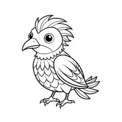 Montezuma Bird Line Art Outline Vector for Nature and Wildlife Design