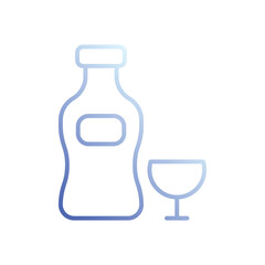Vermouth icon vector stock illustration