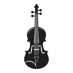 Fototapeta premium Harmonious Elegance: A Refined Collection of Viola Vector Silhouettes Celebrating the Rich Sound, Graceful Form, and Timeless Beauty of This Iconic Stringed Orchestral Instrument.