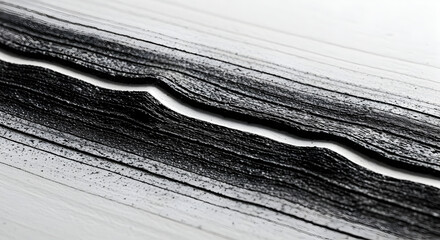 Obraz premium Abstract Monochrome Textured Layers With a Central Dividing Light Zone