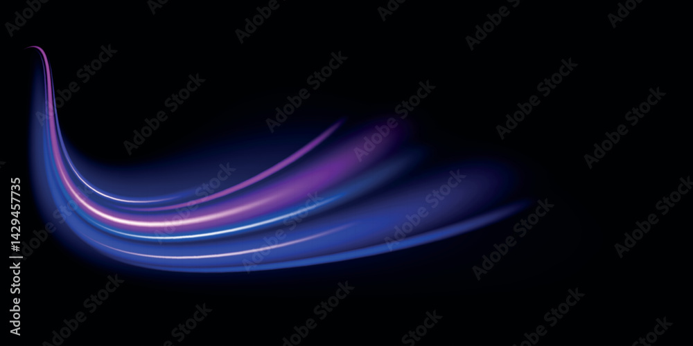 Poster speed connection vector background. vector swirl trail effect. abstract vector fire circles, sparkli