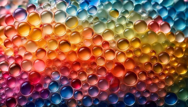 water beads close up abstract background texture of hydrogel balls or many colorful orbeez for wallpaper