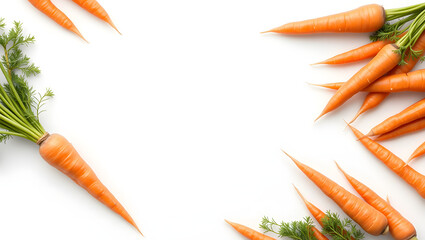 Carrots Frame Header Background  Negative Space Organic Food Agriculture