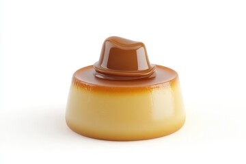 Creamy flan dessert with caramel topping, a sweet treat.