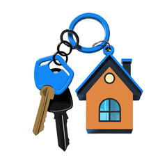 House key and house charm vector tustratien