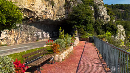 French Riviera. Turquoise sea, colorful houses, marina and seaside, Provence, Alps, Cote d'Azur France February 25, 2025