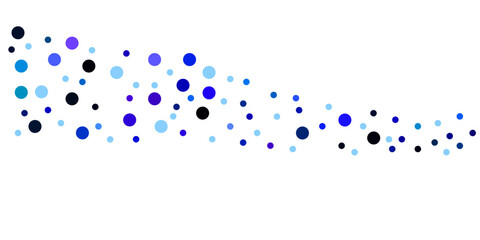 Light BLUE vector layout with circle shapes. Blurred decorative design in abstract style with bubbles. Template for your brand book.