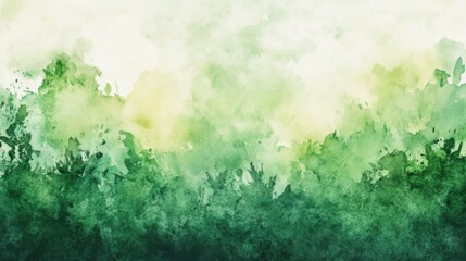Fototapeta premium Watercolor greens set