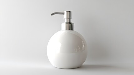 White Ceramic Soap Dispenser. (6)