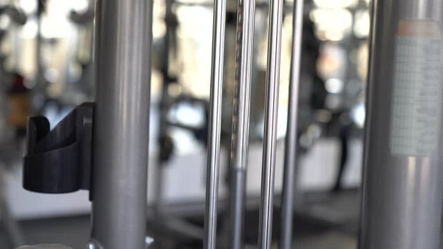 Closeup image of a fitness equipment, sstkWellness, Still life shot of exercise equipment in a gym