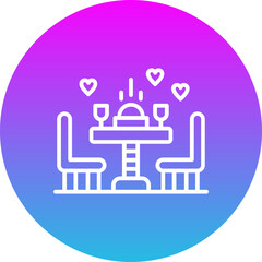 Fototapeta premium Wedding Dinner Icon