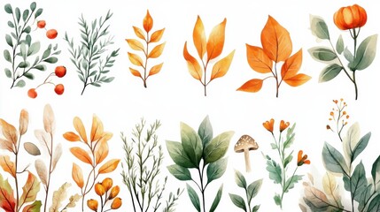 Watercolor root veggies