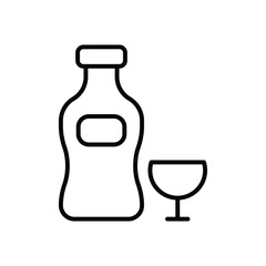 Vermouth icon vector stock illustration