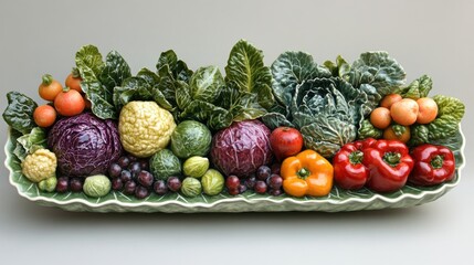 Watercolor root veggies