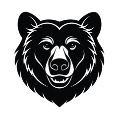 Obraz premium Bear Head Line Art