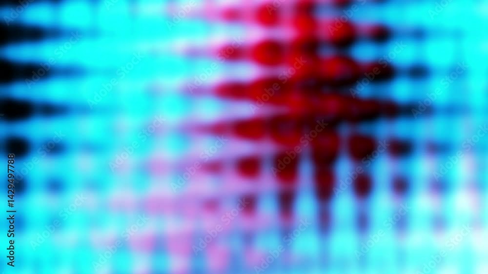 Poster Abstract loop background. Blue fractal liquid light nebula abstract background