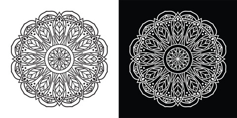 Unique Creative ornament flower mandala design vector design, A design element for a creative mandala