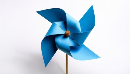 pinwheel isolated on blue background